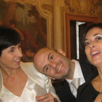 With the ladies